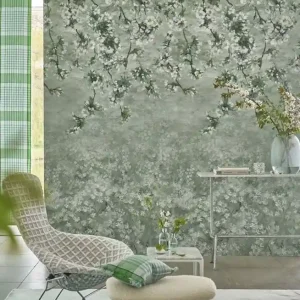 Begränsat antal Designers Guild Tapet Assam Blossom Sage