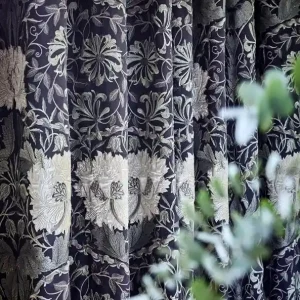Säker betalning William Morris & Co Tyg Pure Honeysuckle & Tulip Embroidery