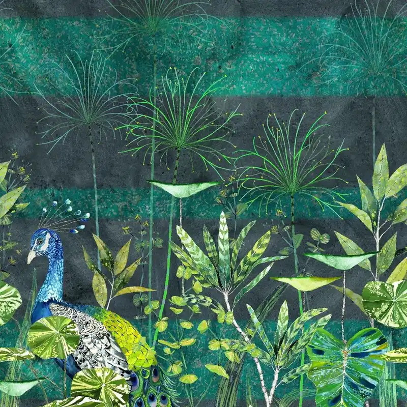 Designers Guild - Arjuna Leaf with Peacock Zardozi I lager