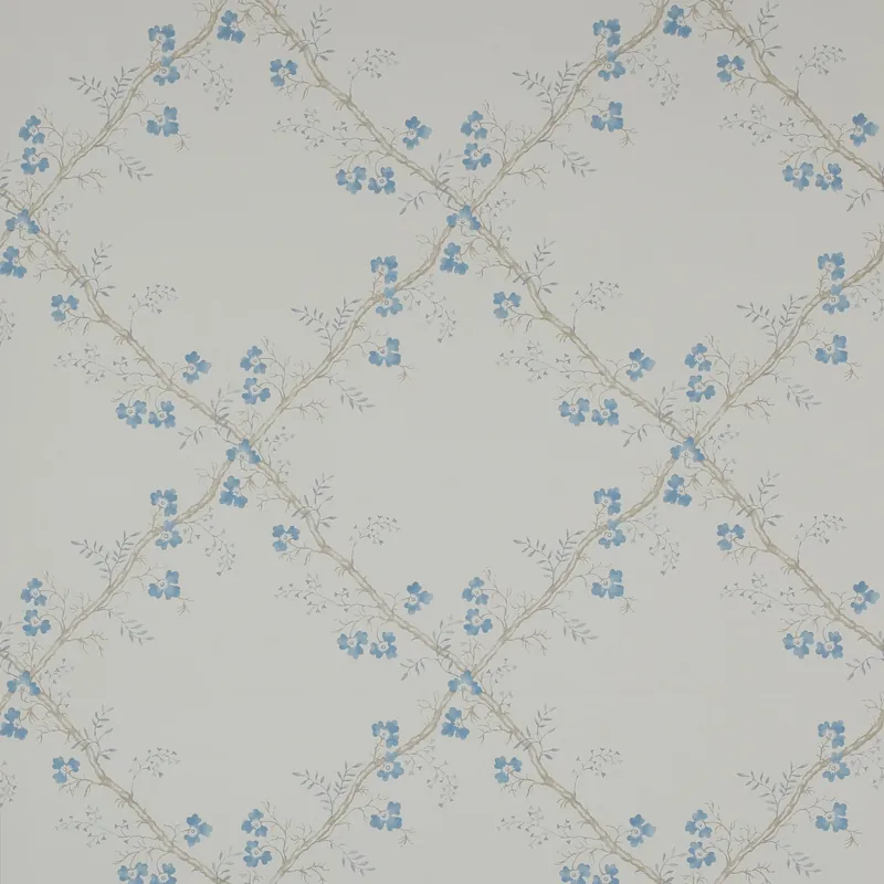 Rea Colefax and Fowler - Trefoil Trellis Blue