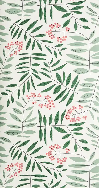Midbec Tapeter - Leaf Berry Bästa pris