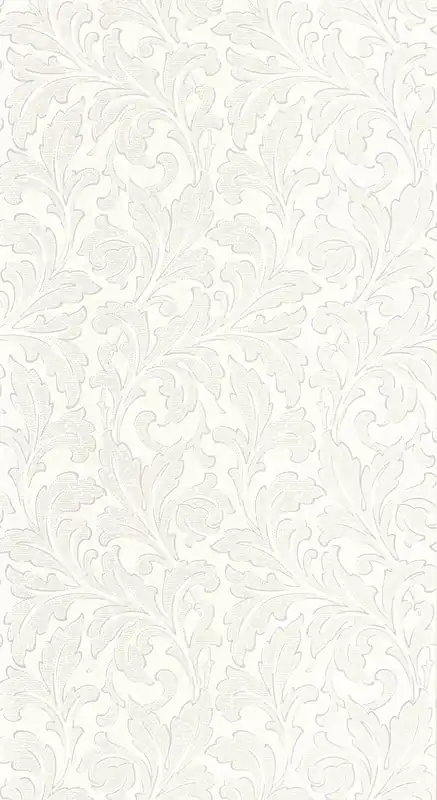 Premium Casadeco - Acanthe Blanc Ceruse Arts & Crafts