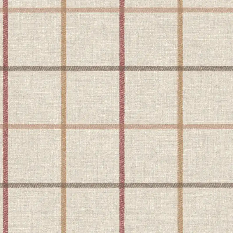 Rabatt Casadeco - Smooth Grid Burgundy