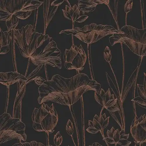 Midbec Tapeter - Lotus Copper risnedsättning