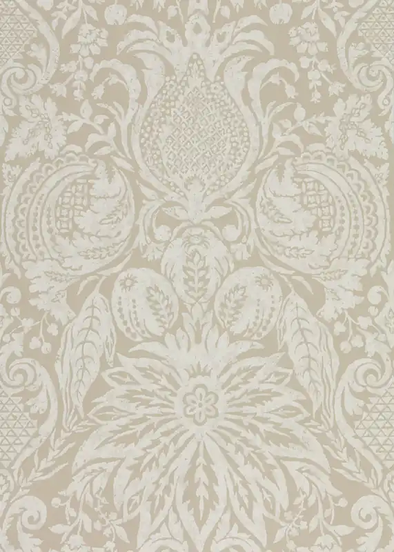Zoffany - Mitford Damask Stone Darnley Wallpapers Outlet