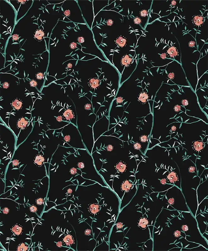 Midbec Tapeter - Sari Teal Reapris