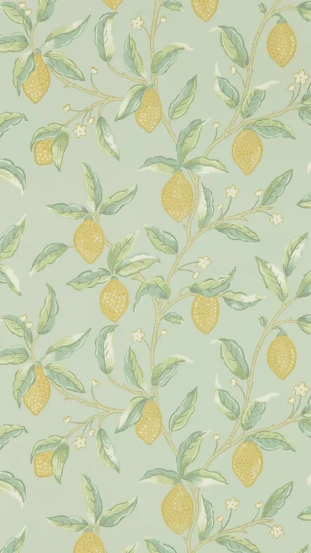 Morris & Co - Lemon Tree Sage Melsetter Wallpapers Expressleverans