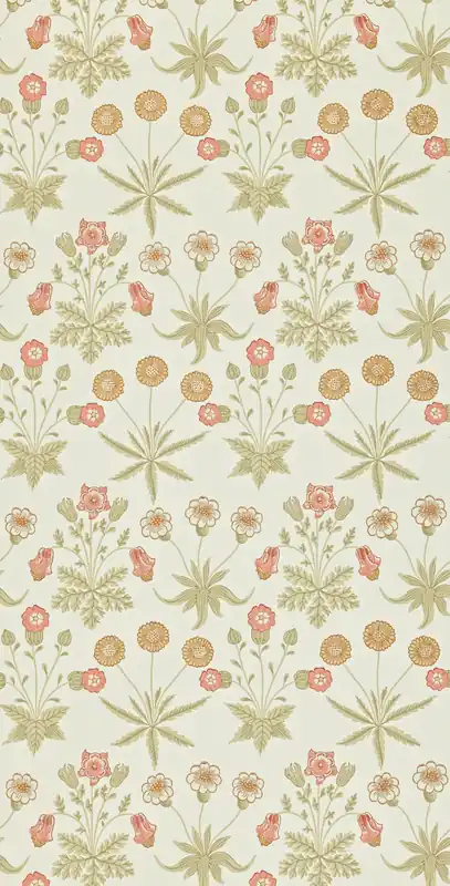 Kampanjpris Morris & Co - Daisy Coral/Manilla Archive II Wallpapers