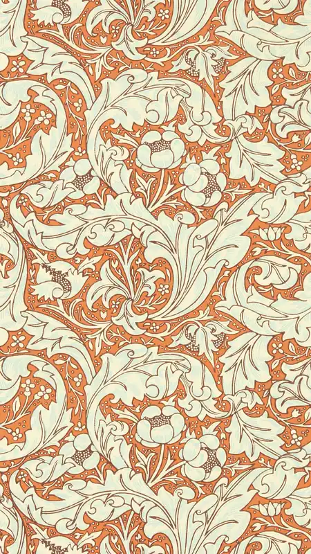 Morris & Co - Bachelors Button Burnt Or Cornubia Wallpapers Beställ idag