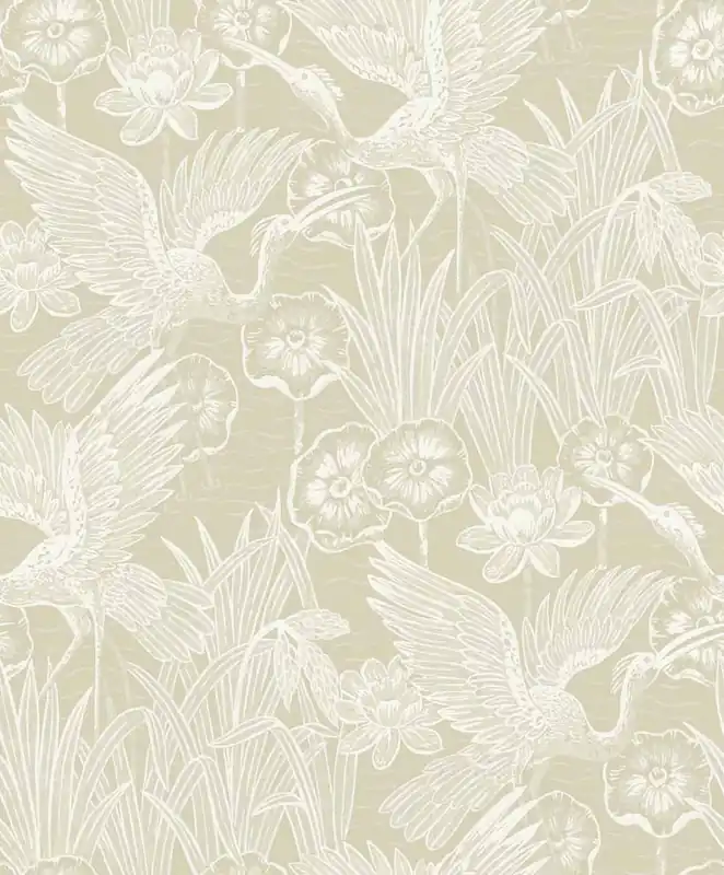 Carma - Peel & Stick Floral Heron Sand Kundfavorit
