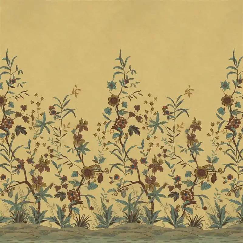 Peacock Toile Scene 2 Picture Book Wallpapers I Kampanj