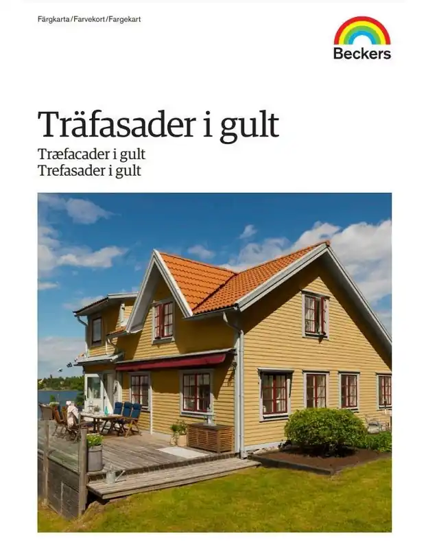Expressleverans Färgkarta Träfasader i gult