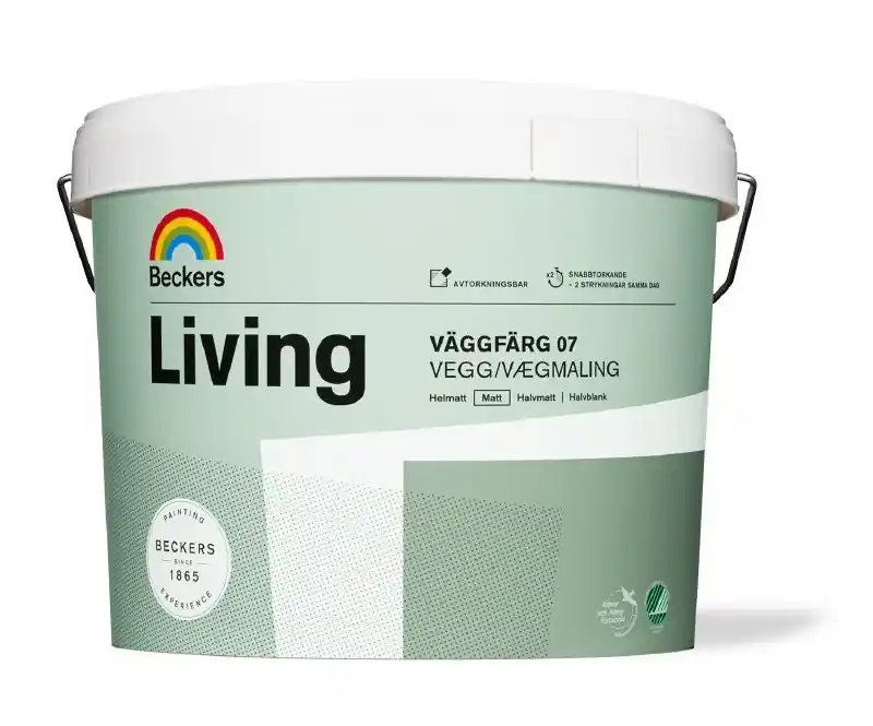 Living Väggfärg 07 10 L Vit Fynd