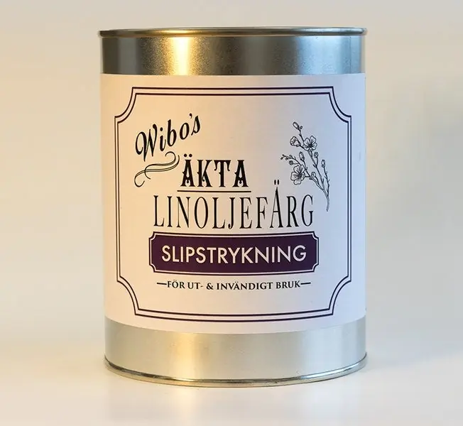 Snabb frakt Linoljefärg Slipstrykning 1 L Vit